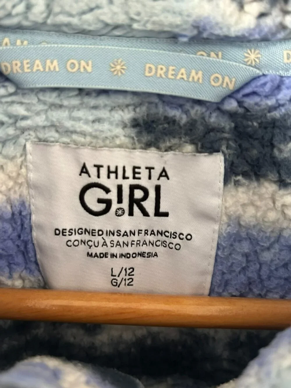 Athleta Girl So Toasty Tugga Sherpa Jacket Size 12/Large